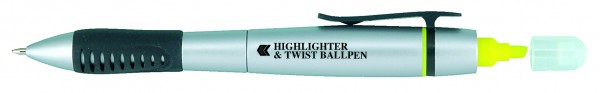 Highlighter Twist Ballpen