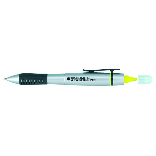 Highlighter Twist Ballpen